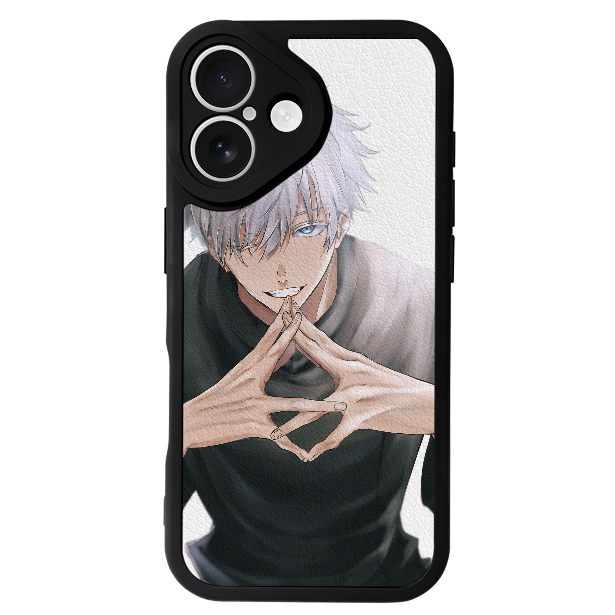 （画像用） 呪術廻戦 Jujutsu Kaisen 【iPhone 16シリーズ対応】シリコンスマホケース（レザー調） 材質：シリコン